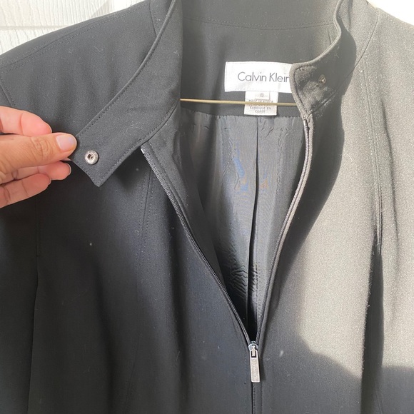 Calvin Klein Collarless Zippered Jacket - Picture 4 of 9
